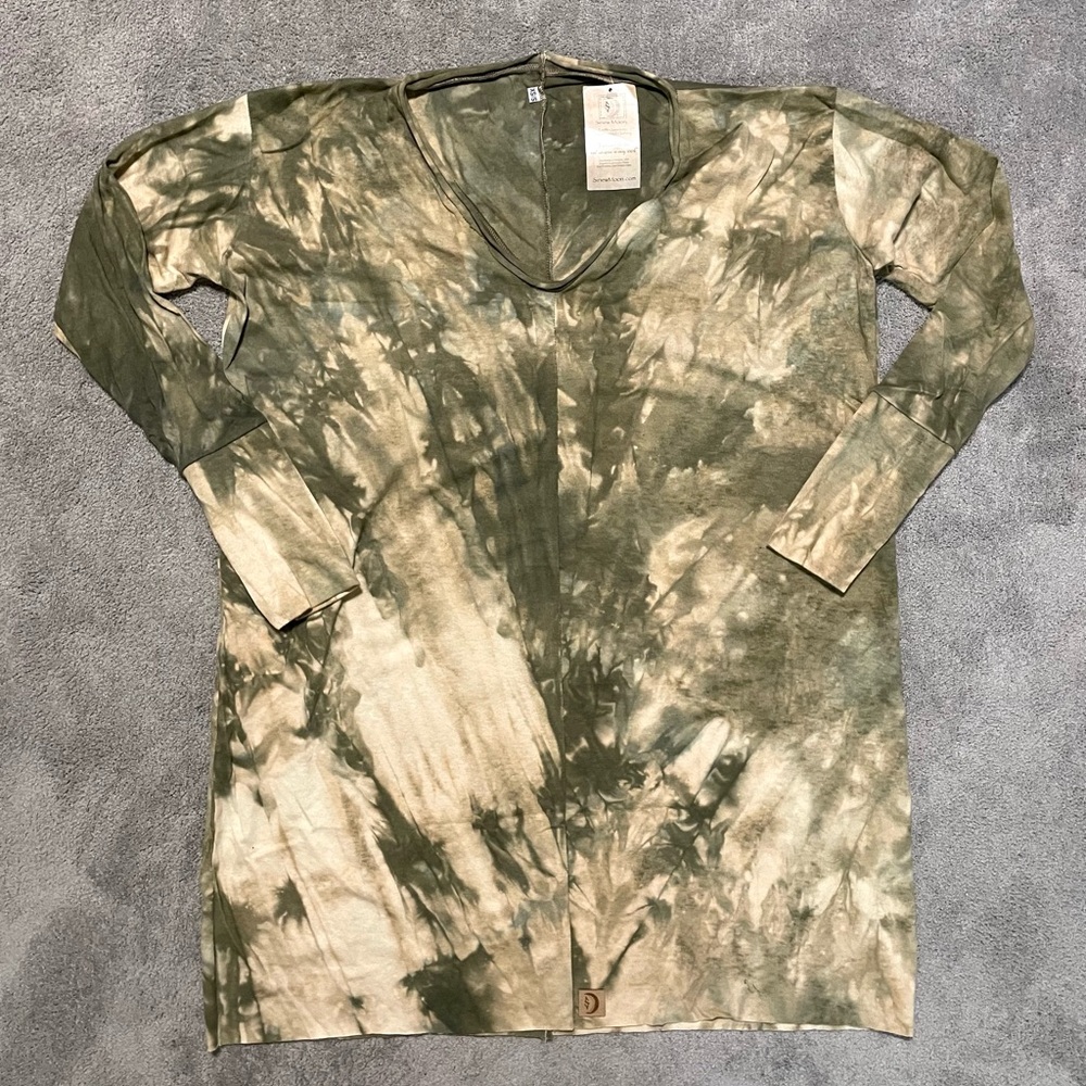 NEW Sinew Moon Organic Hemp Dress Womens XS-S Hand Made Dyed NWT